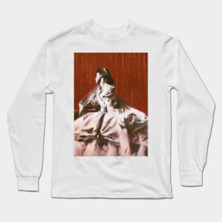 Victorian Girl In White Long Sleeve T-Shirt